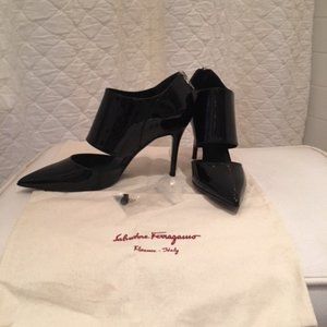 Salvatore Ferragamo Patent leather stiletto bootie